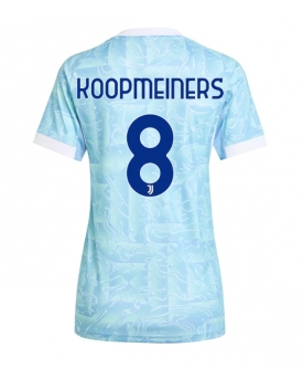 Billige Fotballdrakt Juventus Teun Koopmeiners #8 Replika Bortedrakt Dame 2025-26 Kortermet